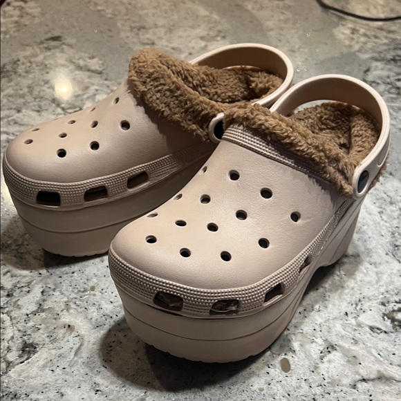 Cape Robbin Platform Clogs with Sherpa Lining Size 36 - Picture 7 of 8